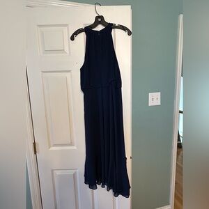Chic Navy Blue Maxi Dress